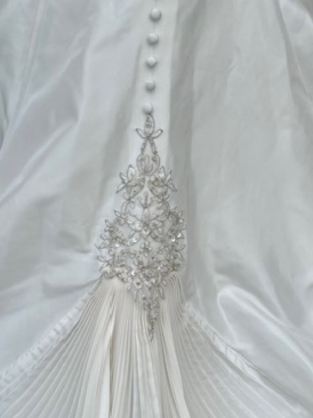 NWT Exclusive Bridal Ivory Taffeta Strapless Gown – Size 8 - Picture 9 of 16